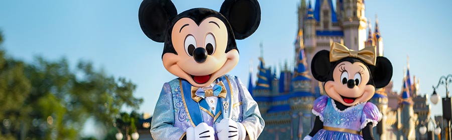 Mickey and Minnie Mouse celebrate Walt Disney World 50th Anniversary